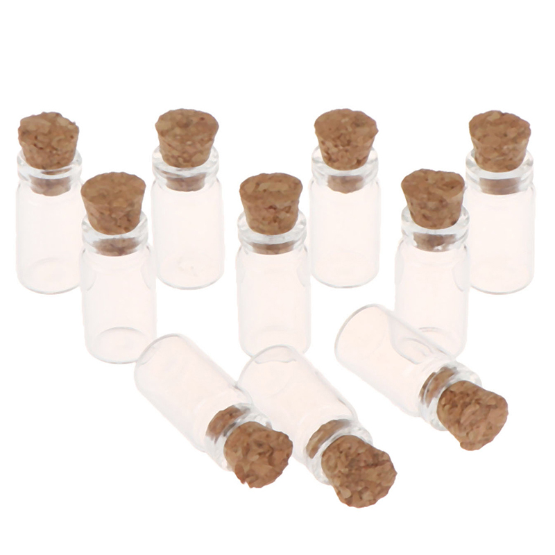 Food Storage For - 10Pcs 1:12 Dollhouse Miniature Glass Jars