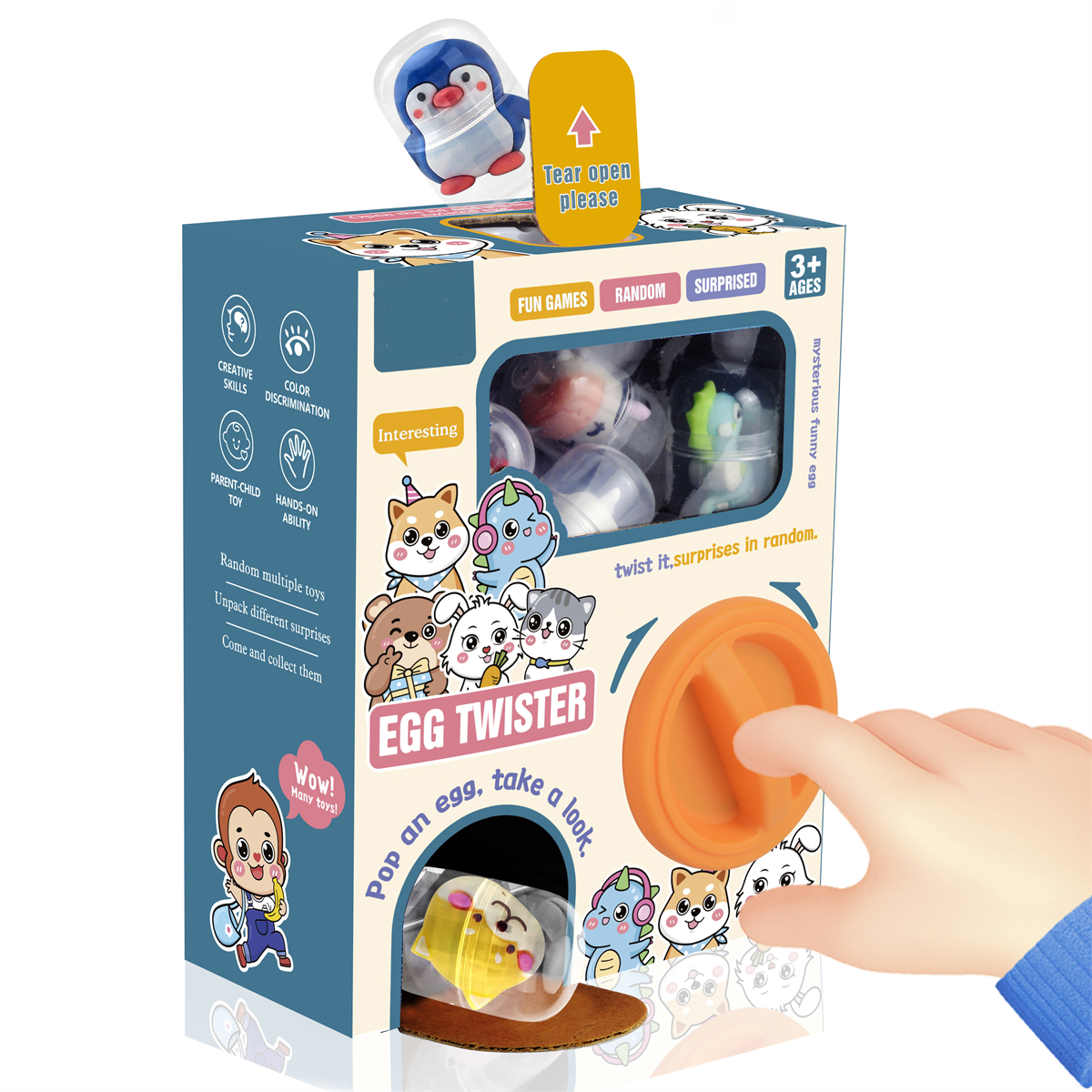 Food Storage Eggs - Popular Kids Toys Gachapon Machines with