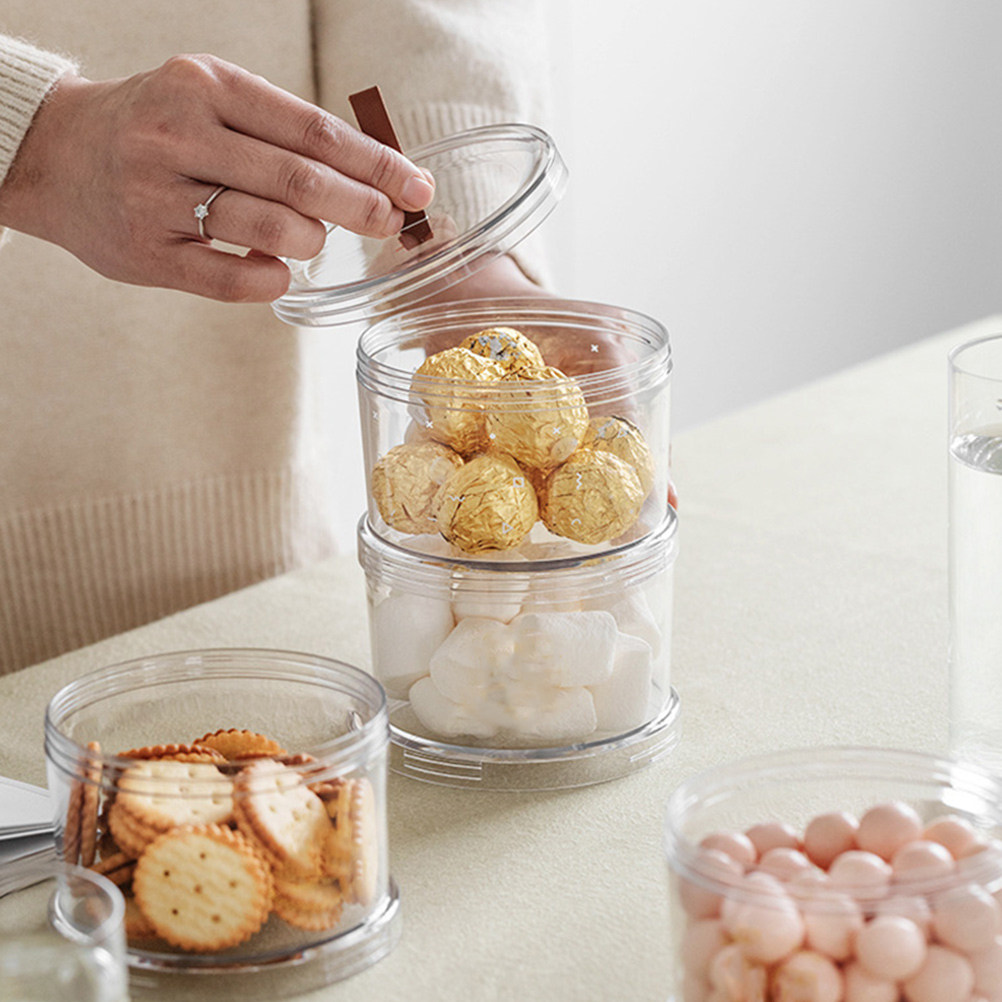 Food Storage Boxes - 2Pcs Premium Pet Transparent Multi-Function Food