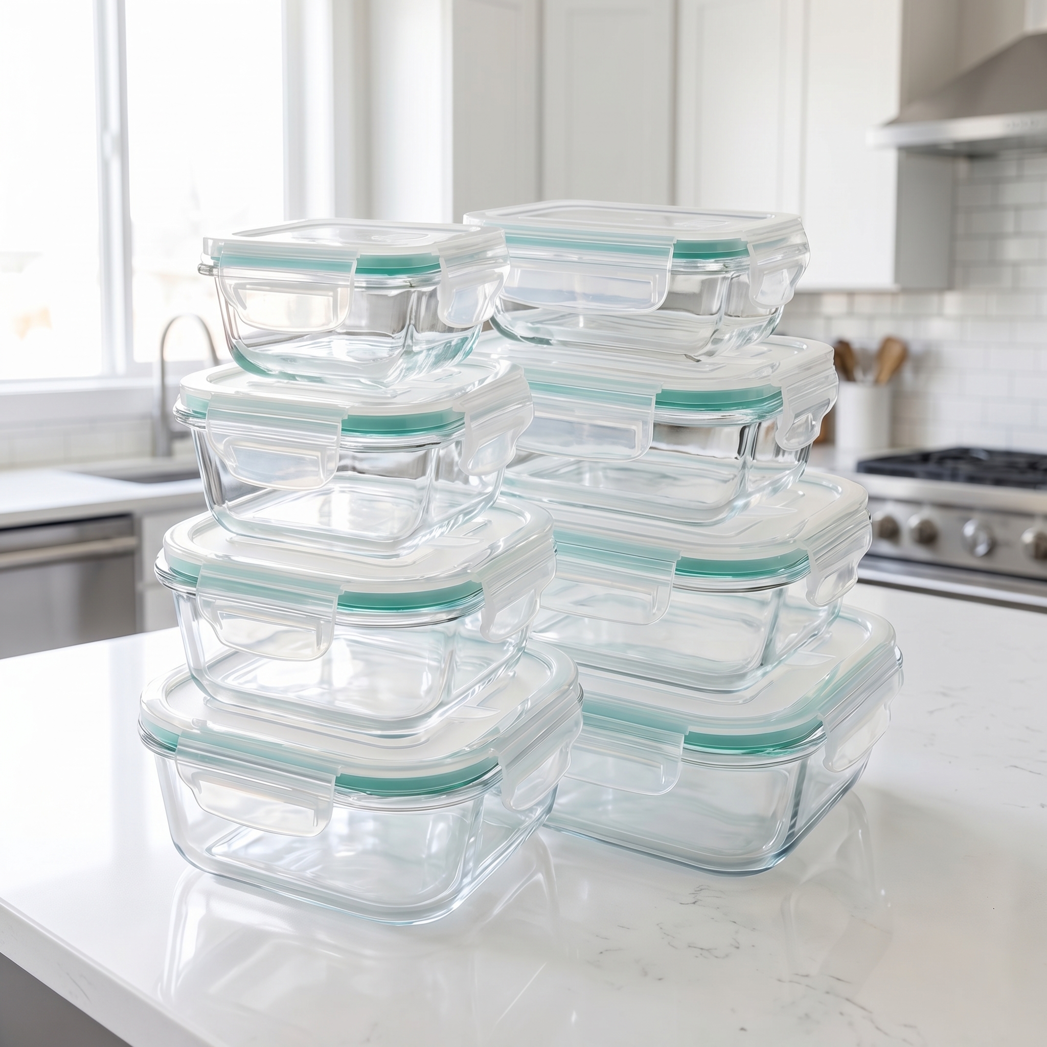 Food Storage Boxes - A set of 8 food storage