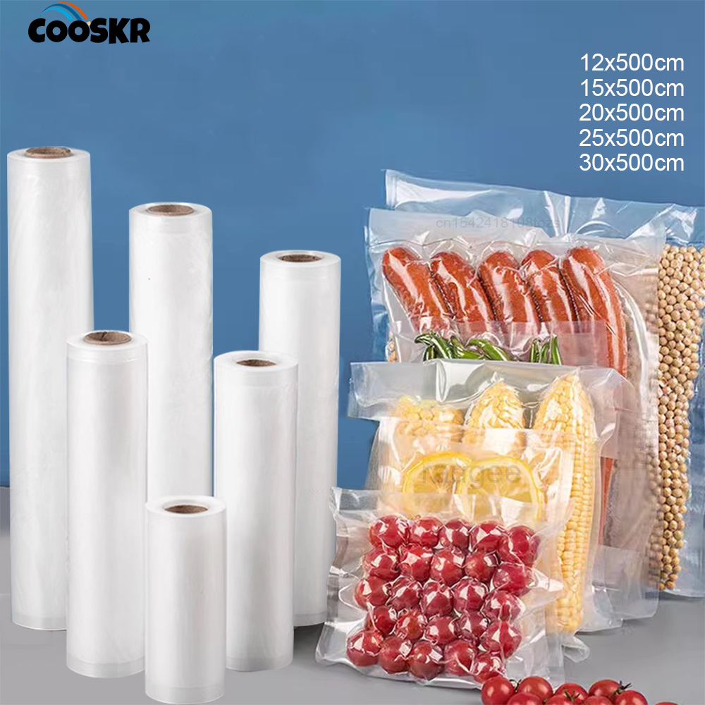 Food Storage Roll Bags - Food Vacuum Bags Sealer Storage Packaging