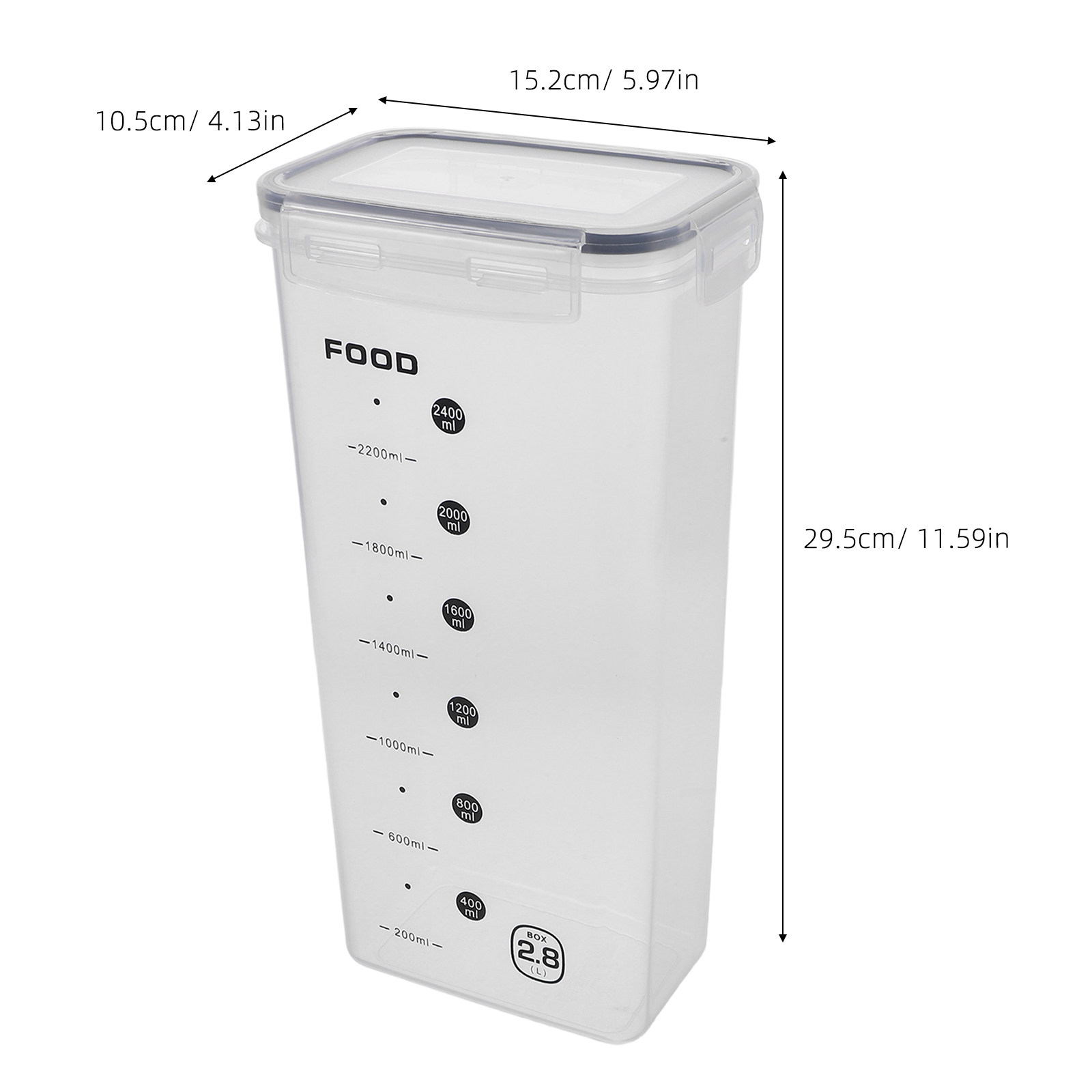 2Pcs Clear Grain Storage Box A - огляд і ціна Food Storage Boxes