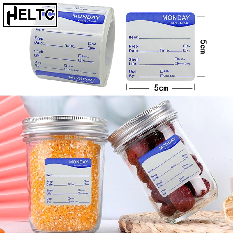 250Pcs/Roll Kitchen Date Food  - огляд і ціна Food Storage Expiration Dates