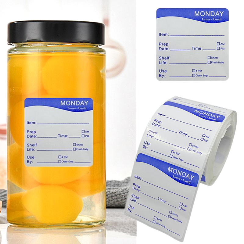 250Pcs/Roll Kitchen Date Food  - огляд і ціна Food Storage Expiration Dates
