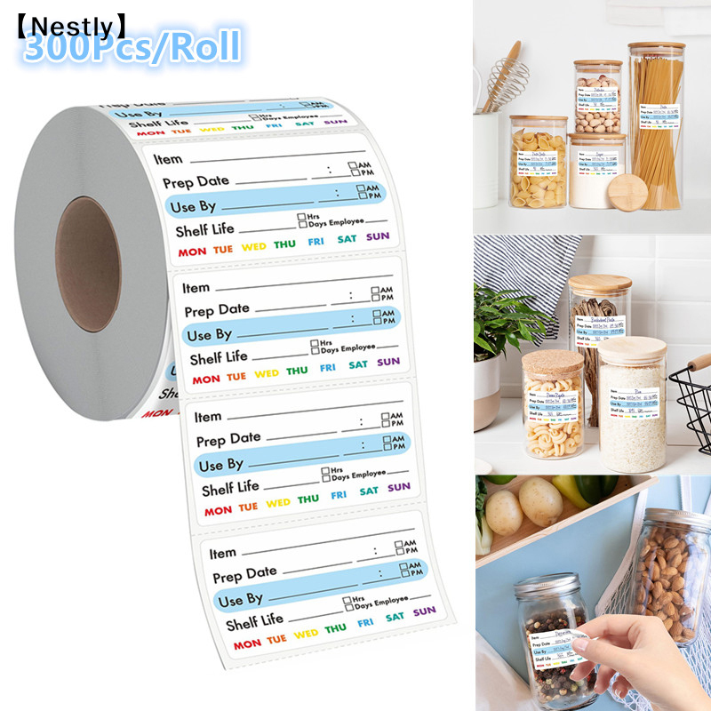 300Pcs/Roll Kitchen Date Food  - огляд і ціна Food Storage Expiration Dates