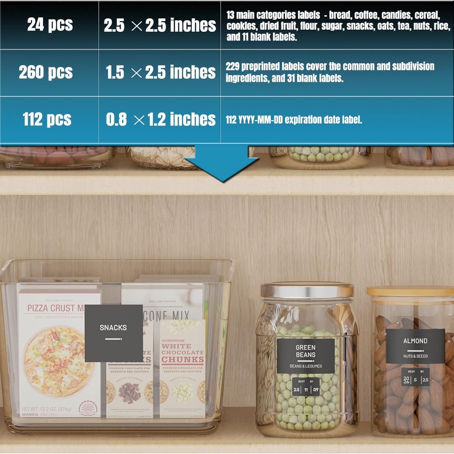 284 Pantry Labels with 112 Exp - огляд і ціна Food Storage Expiration Dates