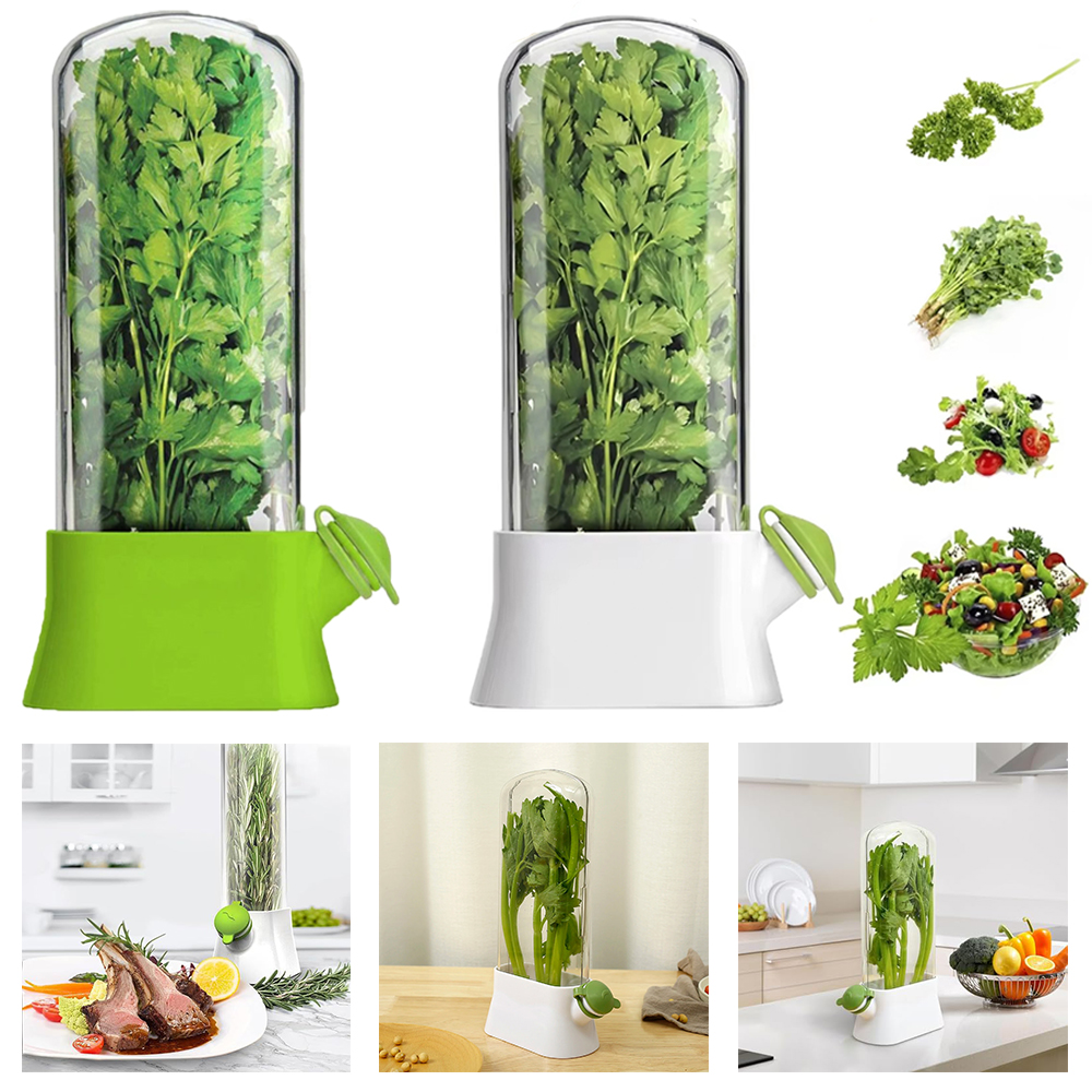 1pc Refrigerator Herb Crisper  - огляд і ціна Herb Keeper Container