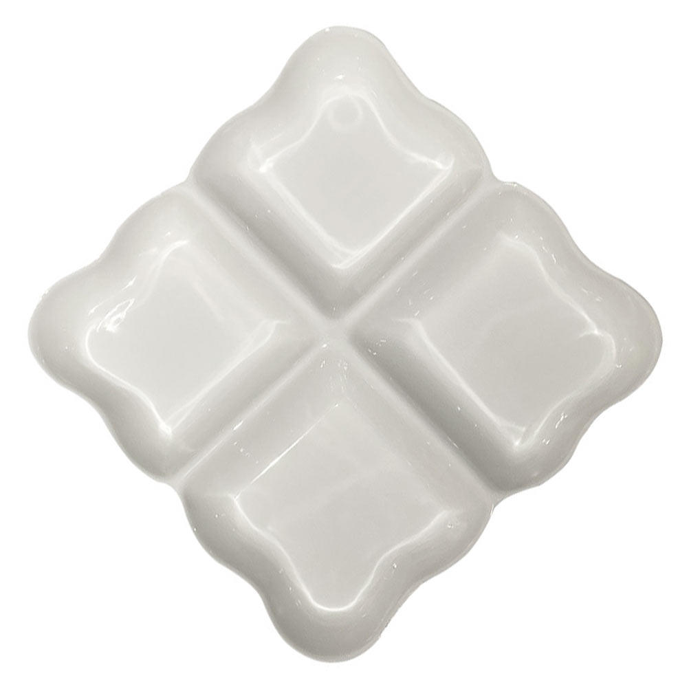 4-Compartment Ceramic Snack Di - огляд і ціна Food Storage Home