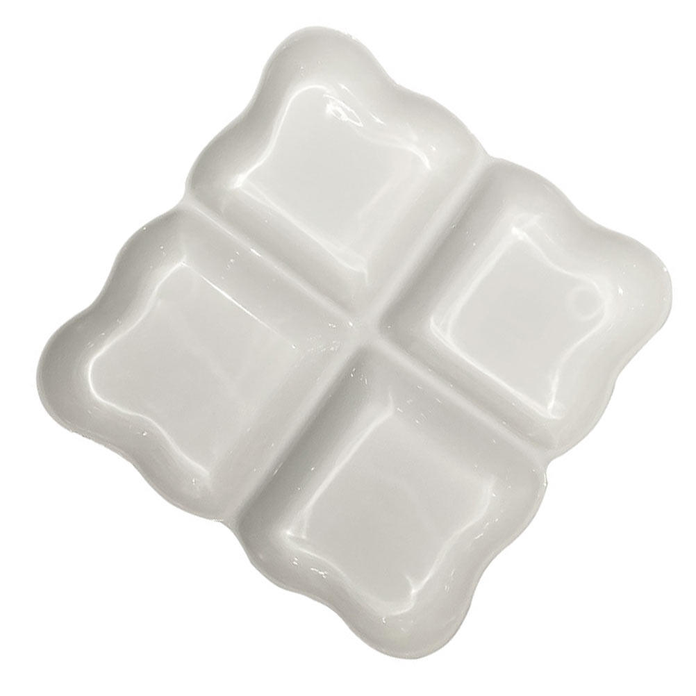 4-Compartment Ceramic Snack Di - огляд і ціна Food Storage Home
