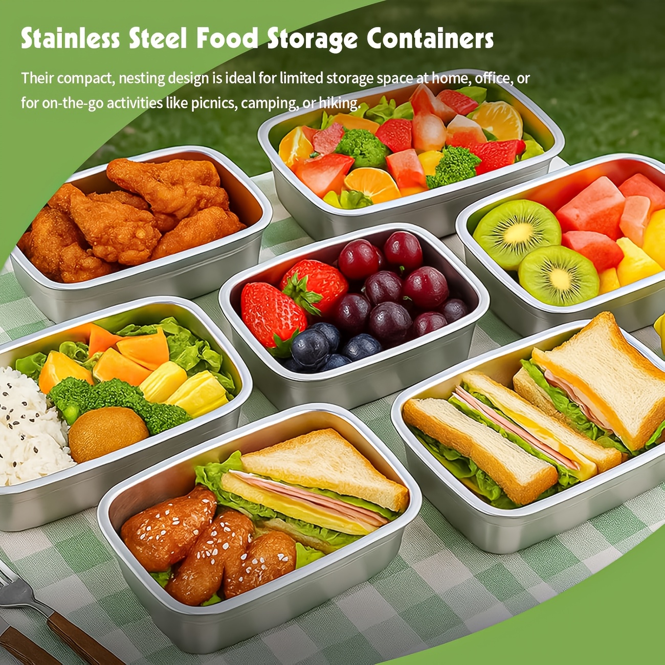 10-Piece Stainless Steel Food  - огляд і ціна Food Storage Home