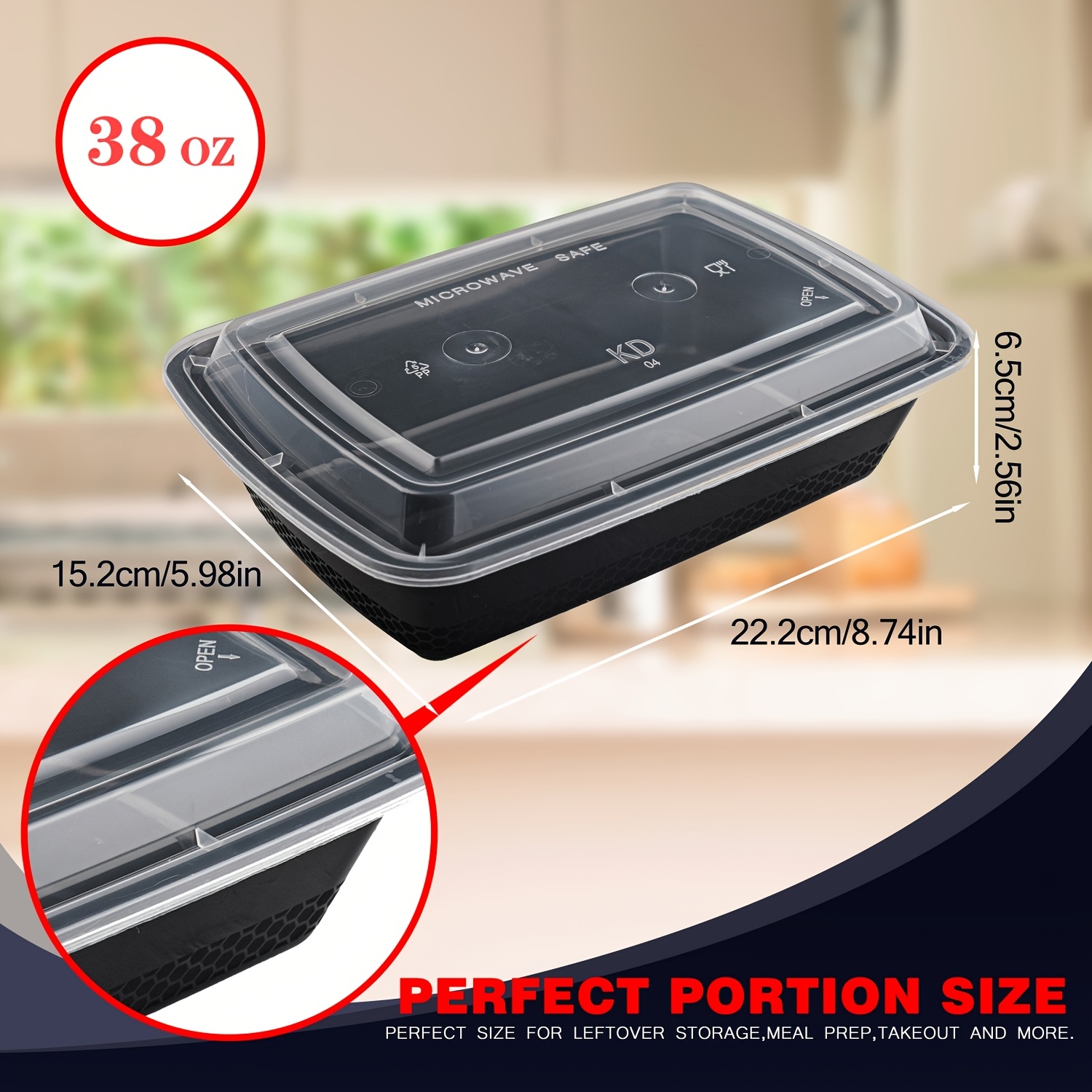 usBlack 100pcs (50 Containers  - огляд і ціна Food Storage For