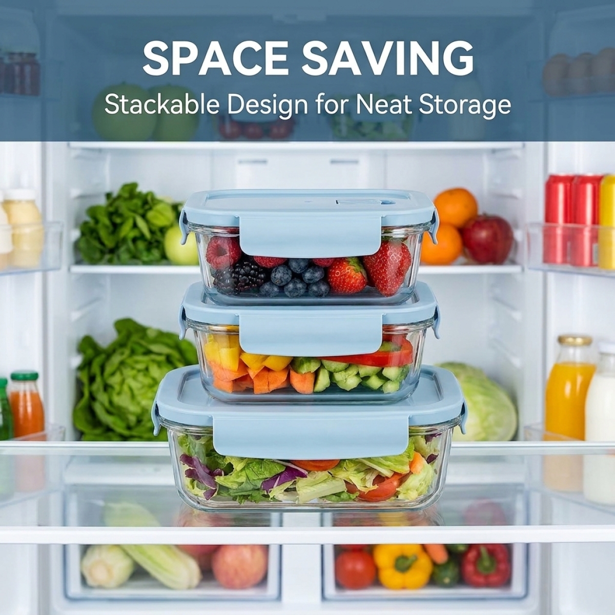Sky Blue Glass Food Storage Co - огляд і ціна Food Storage Home
