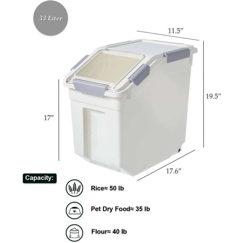 33 Liter / 50 lbs Rice Storage - огляд і ціна Food Storage For