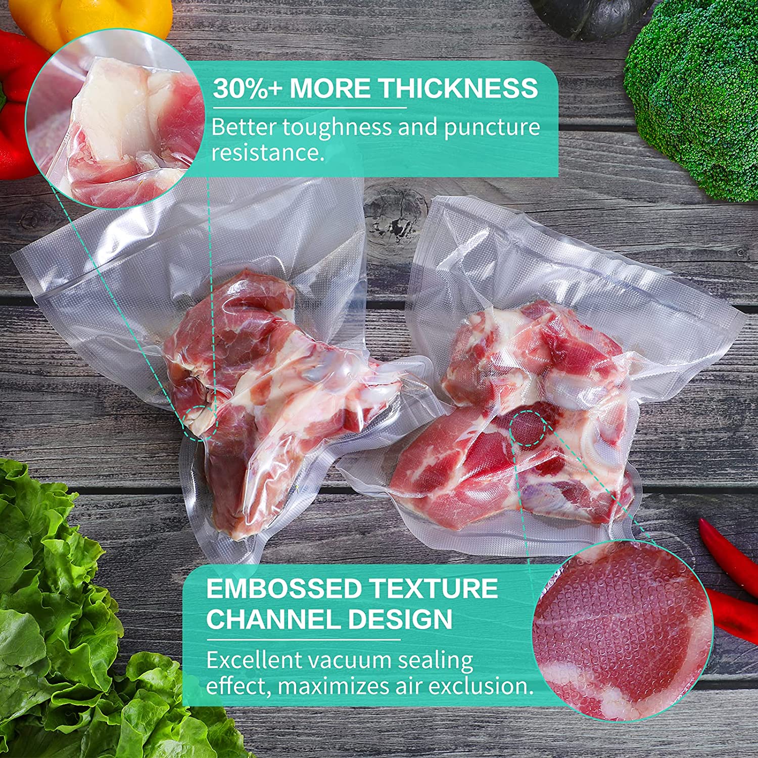 Kitchen Bags For Vacuum Food V - огляд і ціна Food Storage Roll Bags