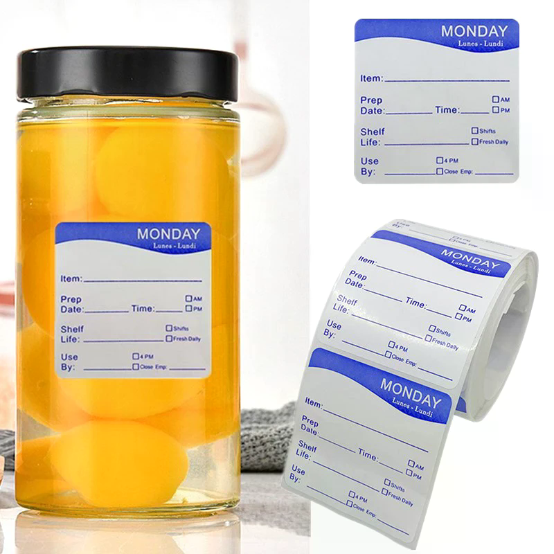 250Pcs/Roll Kitchen Date Food  - огляд і ціна Food Storage Expiration Dates