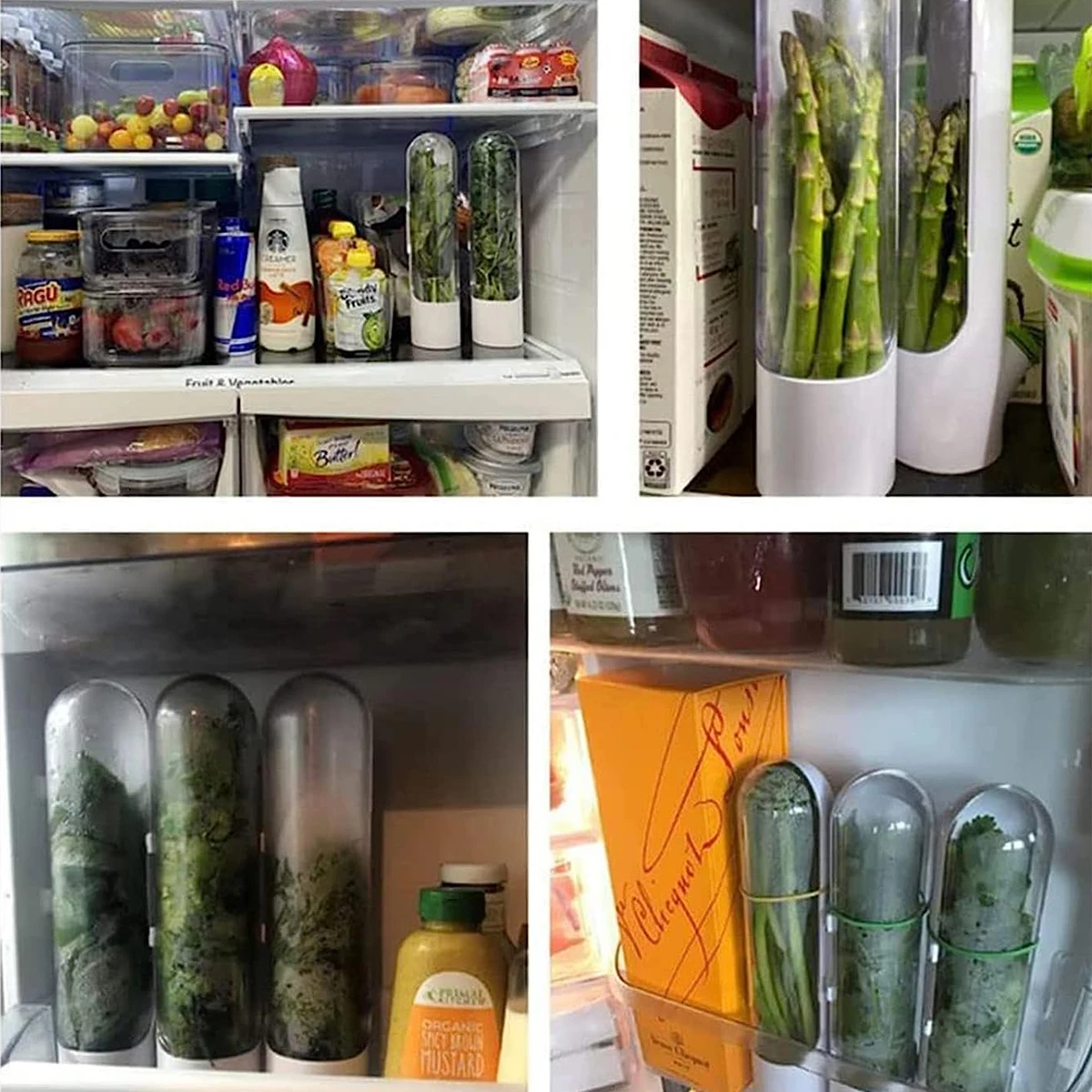 1/2/3PCS Herb Saver Storage Co - огляд і ціна Herb Keeper Container