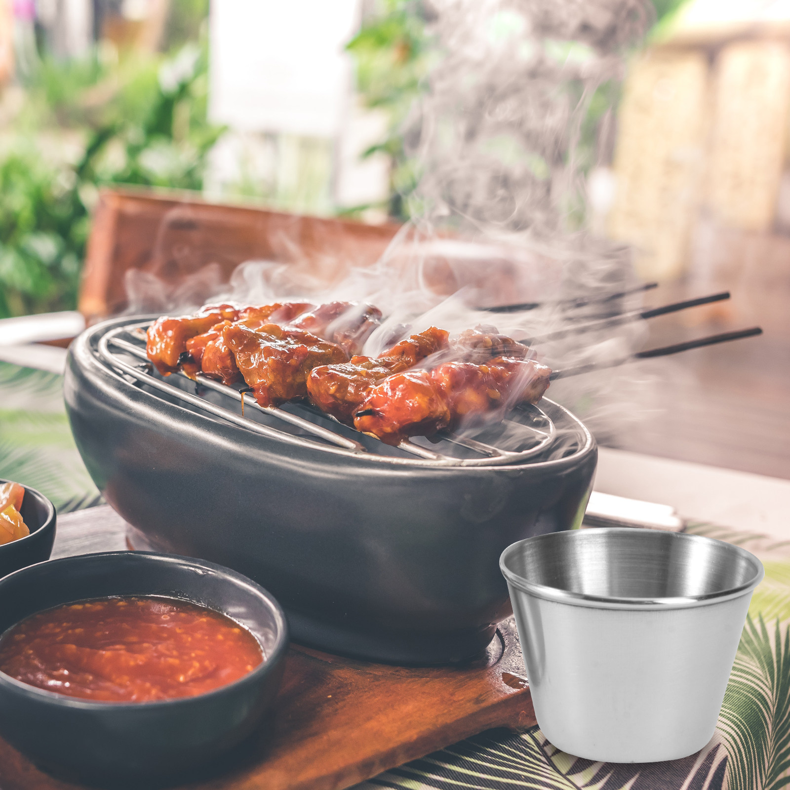 1Set Stainless Steel Sauce Cup - огляд і ціна Food Storage Temperature