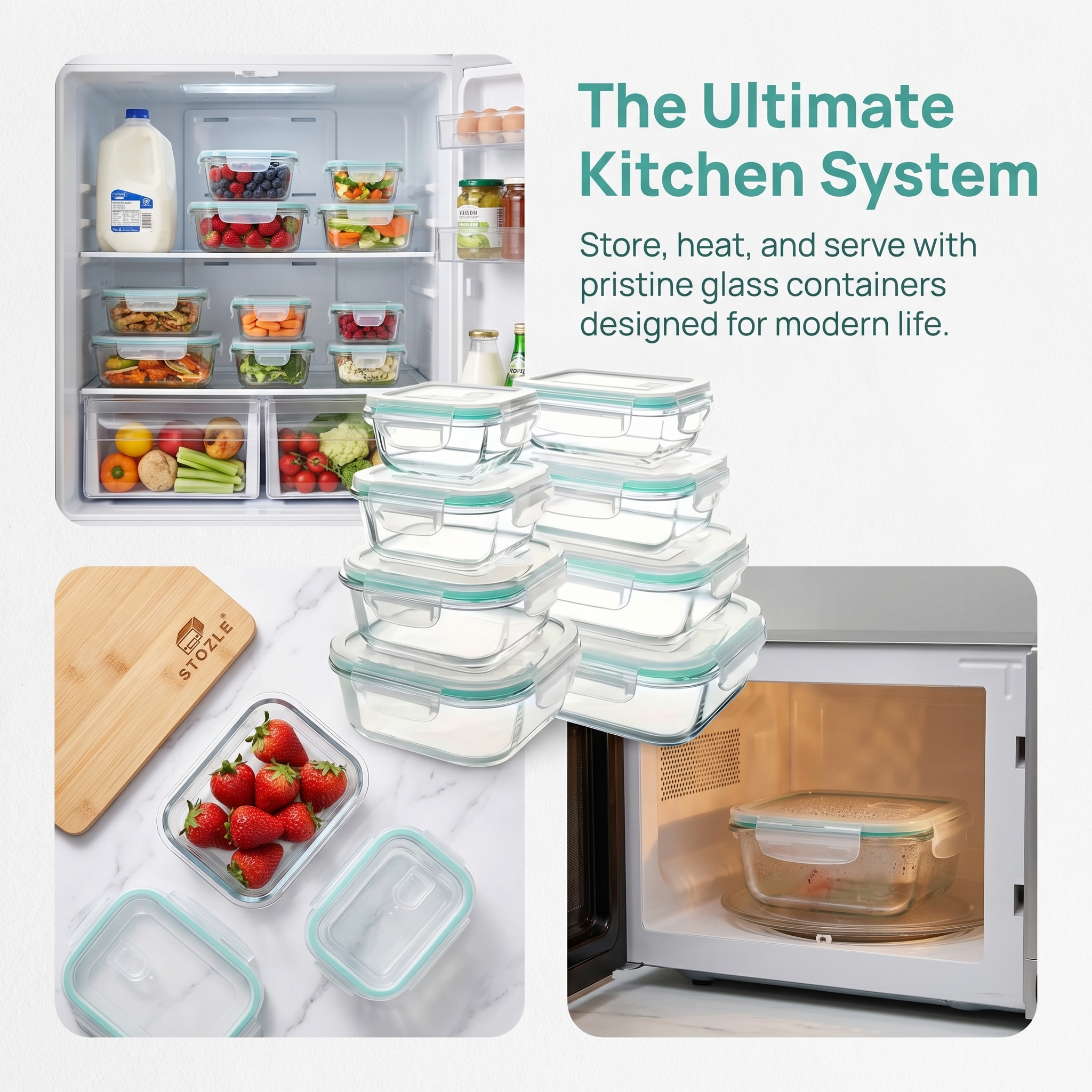 A set of 8 food storage contai - огляд і ціна Food Storage Boxes