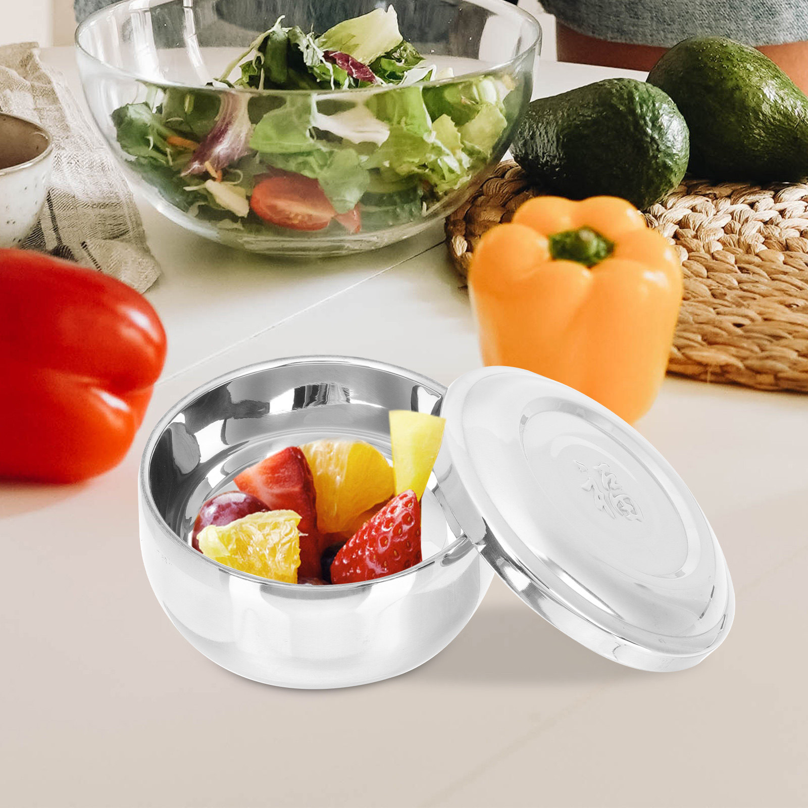 Double-Layer Stainless Steel R - огляд і ціна Food Storage Home