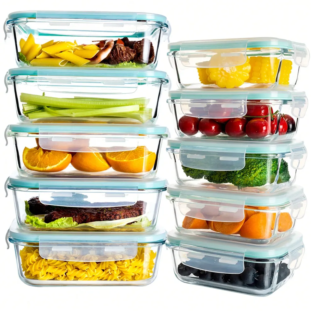 Pieces Glass Meal Prep Contain - огляд і ціна Food Storage Home