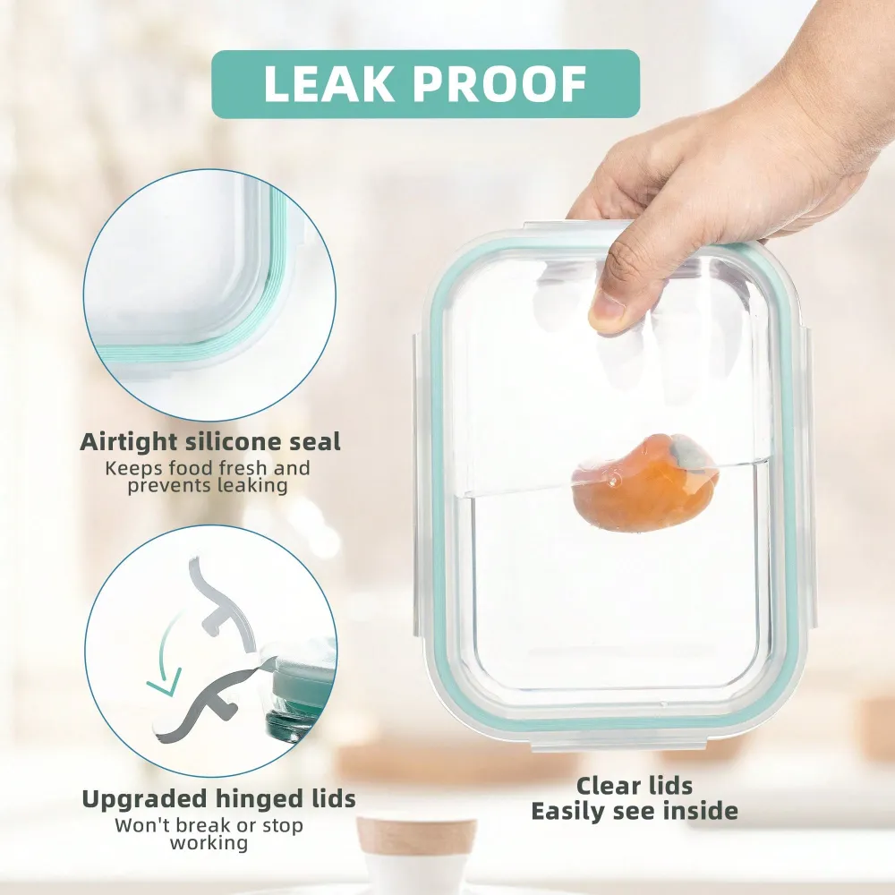 Pieces Glass Meal Prep Contain - огляд і ціна Food Storage Home