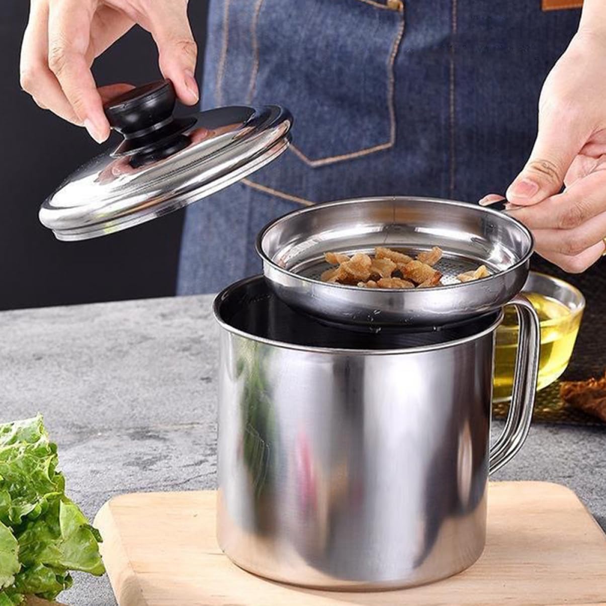 Bacon Grease Container Kitchen - огляд і ціна Herb Keeper Container