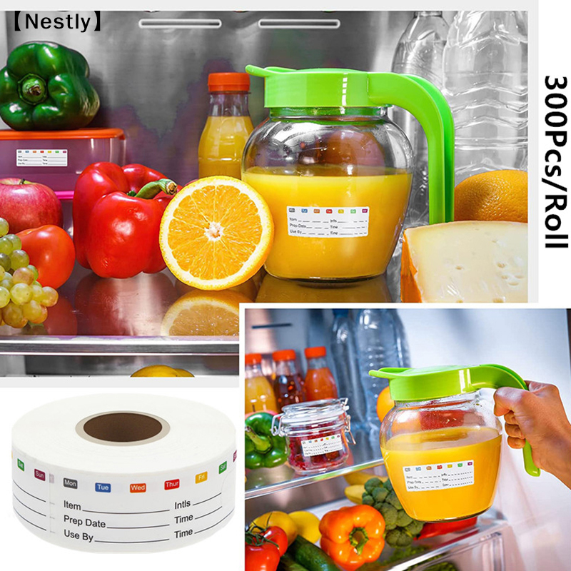 300Pcs/Roll Kitchen Date Food  - огляд і ціна Food Storage Expiration Dates