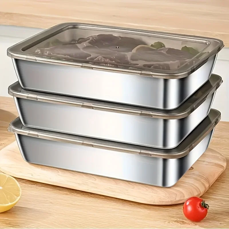 3pc Stainless Steel Food Stora - огляд і ціна Food Storage Home