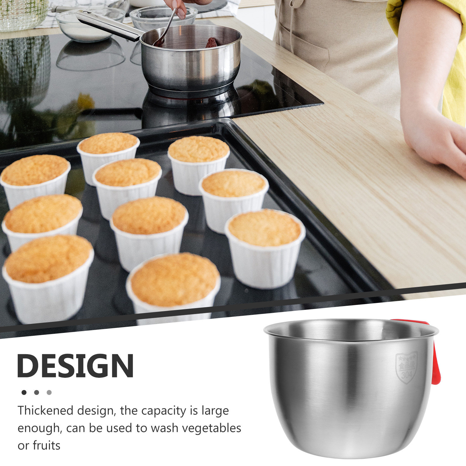 Stainless Steel Egg Beating Ba - огляд і ціна Food Storage Eggs