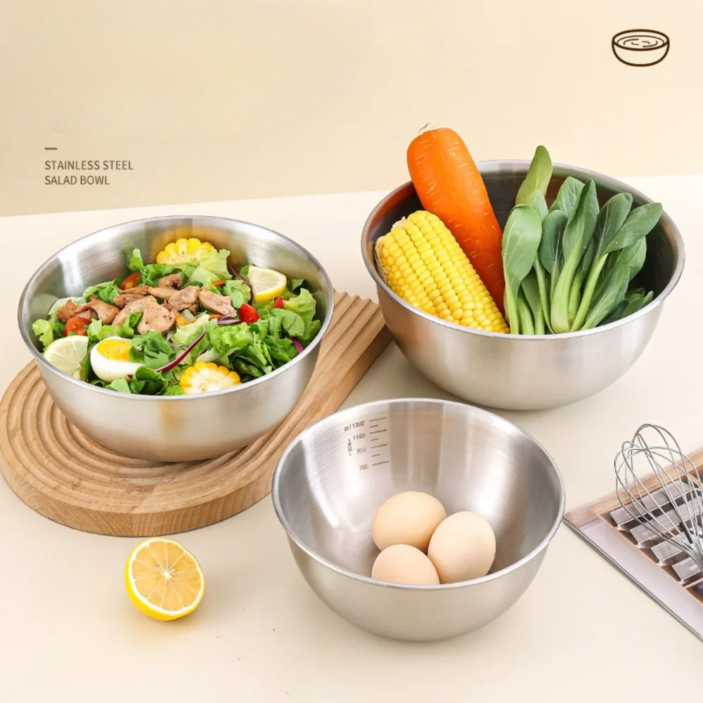 3pcs Stainless Steel Bowl Set  - огляд і ціна Food Storage Home