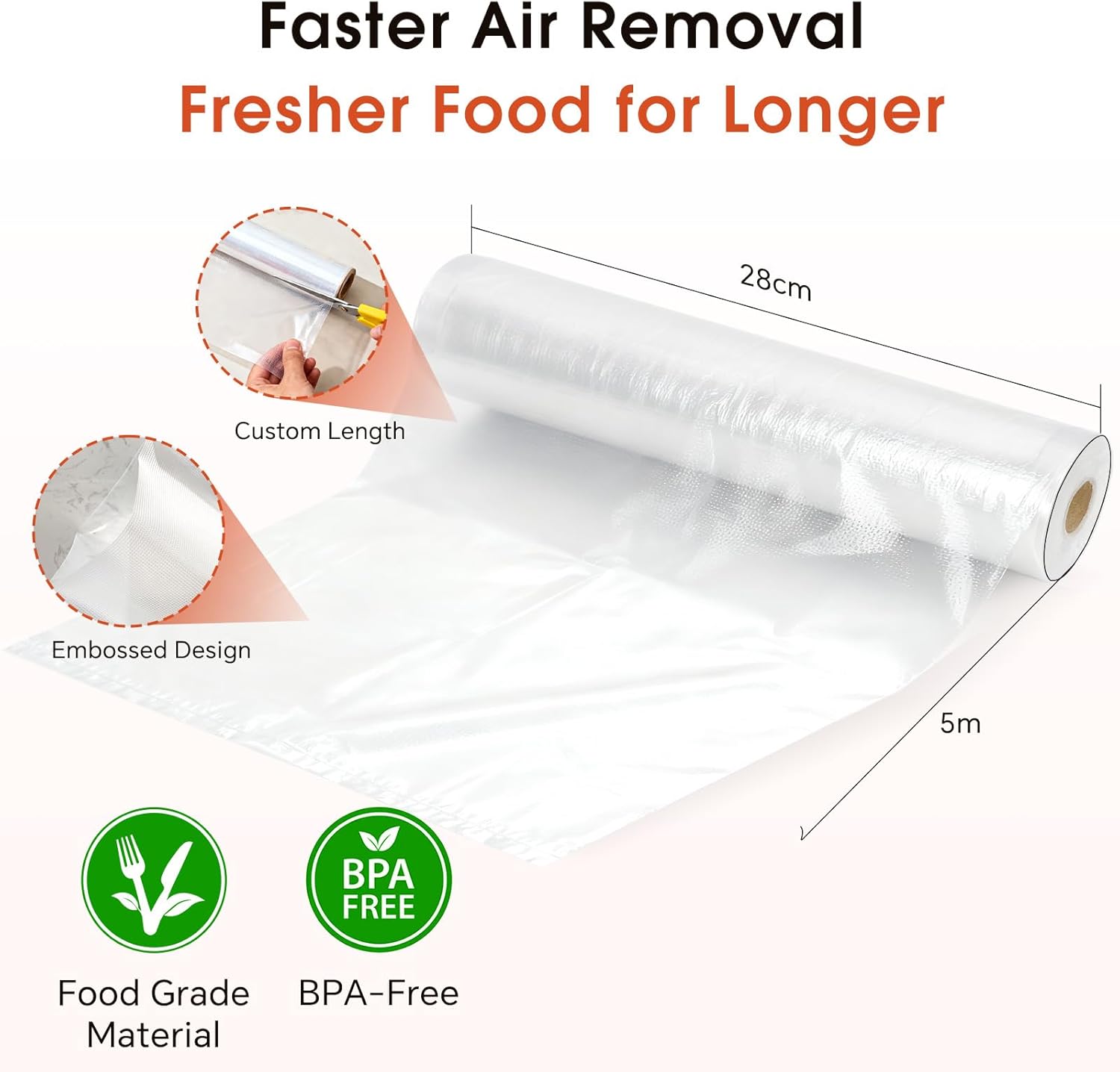 2-Pack Vacuum Sealer Rolls, 11 - огляд і ціна Food Storage Roll Bags