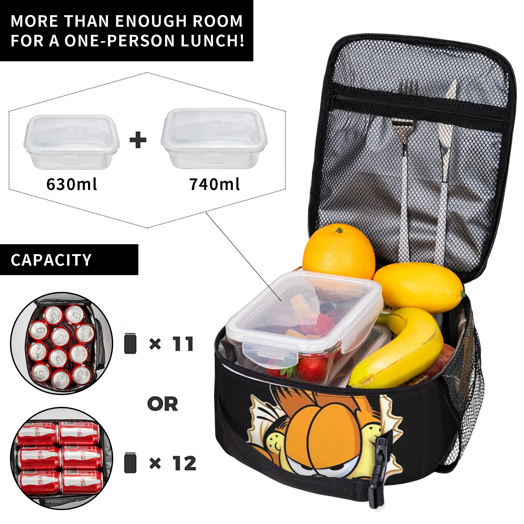 Garfielded Insulated Lunch Bag - огляд і ціна Food Storage Roll Bags