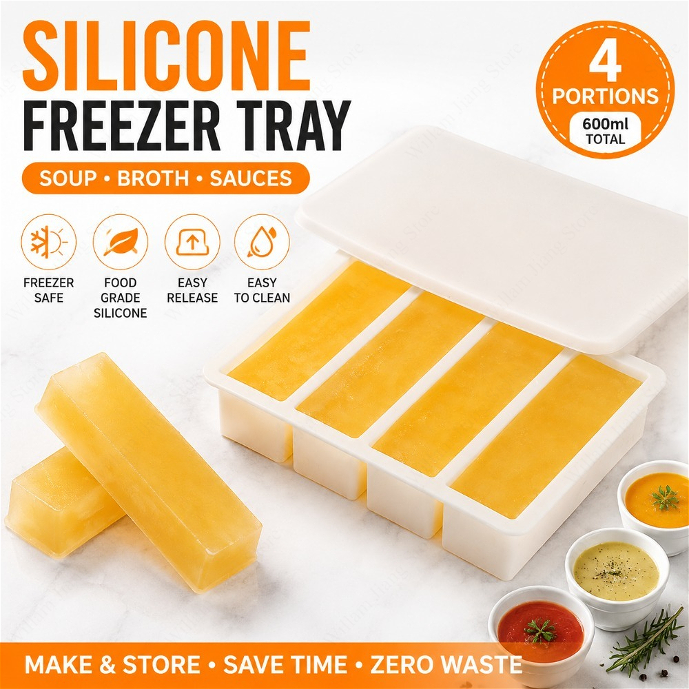 Durable Silicone Freezing Tray - огляд і ціна Food Storage Home
