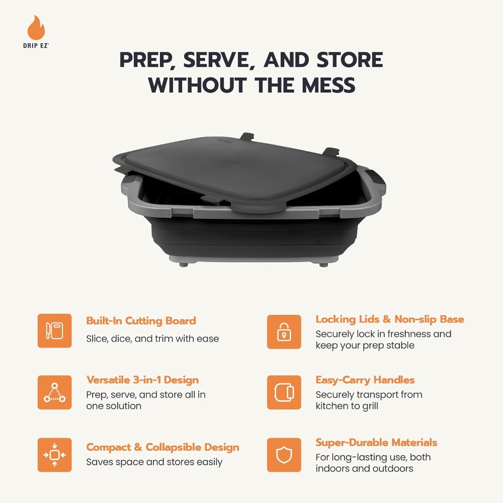 Collapsible BBQ Prep Tub XL -  - огляд і ціна Food Storage For
